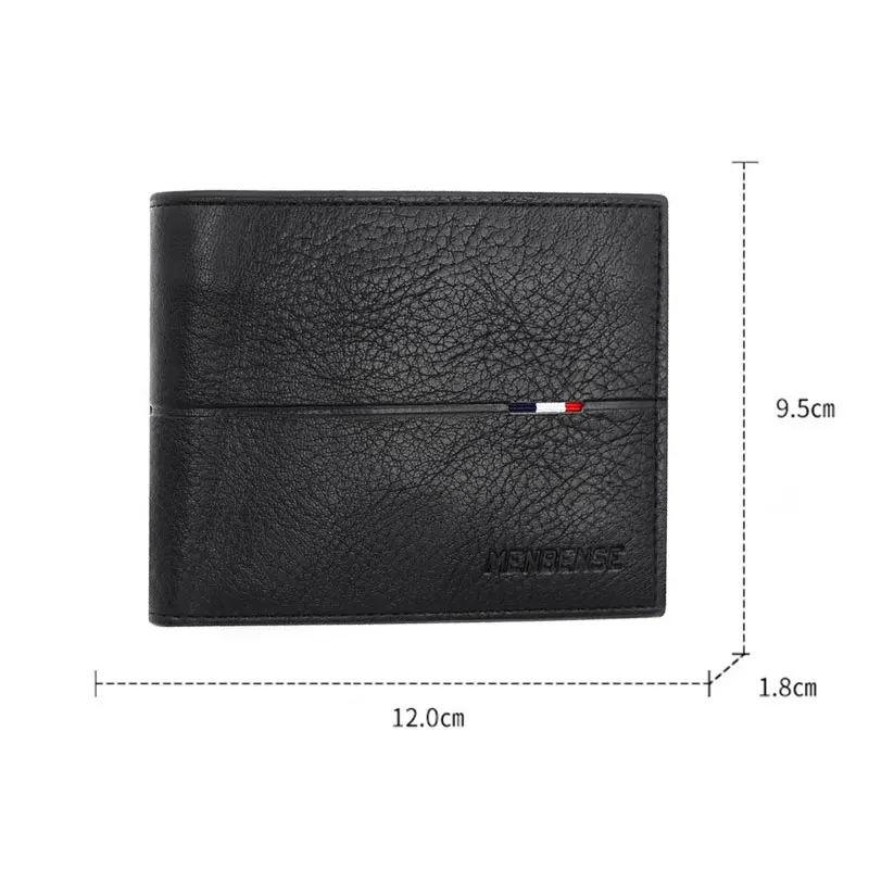 Slim Men's Wallet - New Short Zipper Design, Card & Photo Holder, Simple Coin Pocket - High - Quality PU Leather