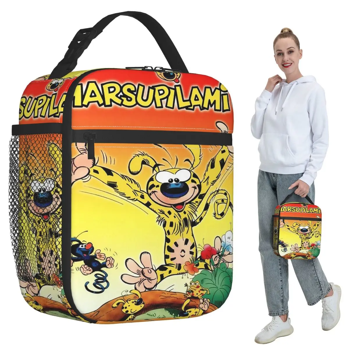 

Art-Marspilami, изолированная сумка для обеда с героями мультфильмов аниме для детей, школьный холодильник, термосумка для еды, портативная сумка для обеда, контейнер