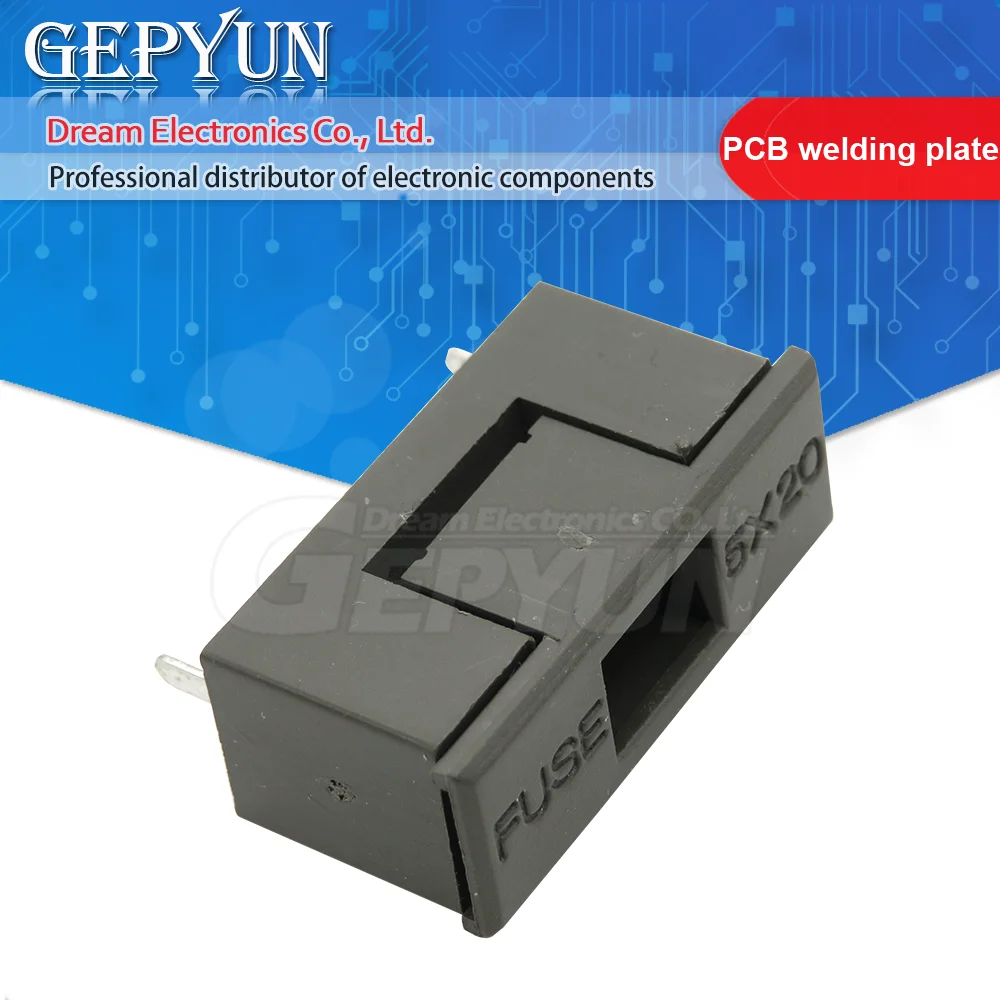 Fuse holder socket 5x20mm 5*20mm BLX-A fuse clamp / box white black