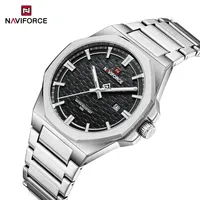 NAVIFORCE NF9245 Top Luxury Brand Steel Band Quartz Watch Man Japan movement Waterproof Sport Wristwatches