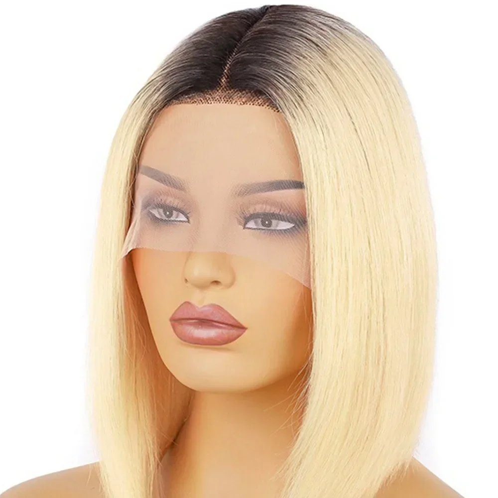 

Ombre Color 1B/613 Short Straight Bob Wig Human Hair Wigs 13x4 HD Lace Front Wig Human Hair Wig for Women Human Hair BOB Wigs