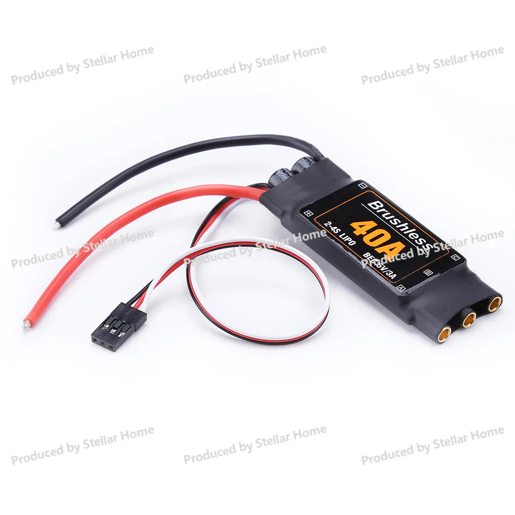 Upgrade 40A Brushless ESC Unidirectional 40A Fixed Wing, Model Aircraft, Multi-axis Fast, Brushless ESC