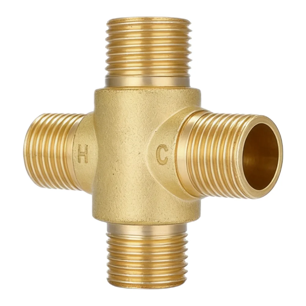Thermostatic Shower Mixer Valve Featuring Solid Brass Build and G1/2 Inch Thread for Secure Plumbing Integration