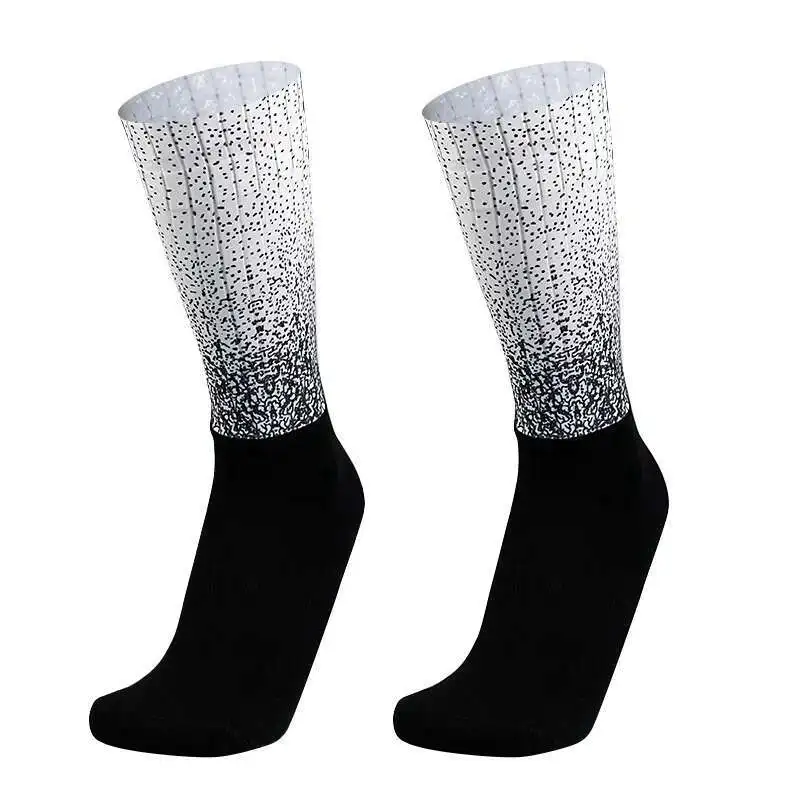 

Anti Slip Silicone Summer Aero Socks Whiteline Cycling Socks Men Bicycle Sport Running Bike Socks Calcetines Ciclismo