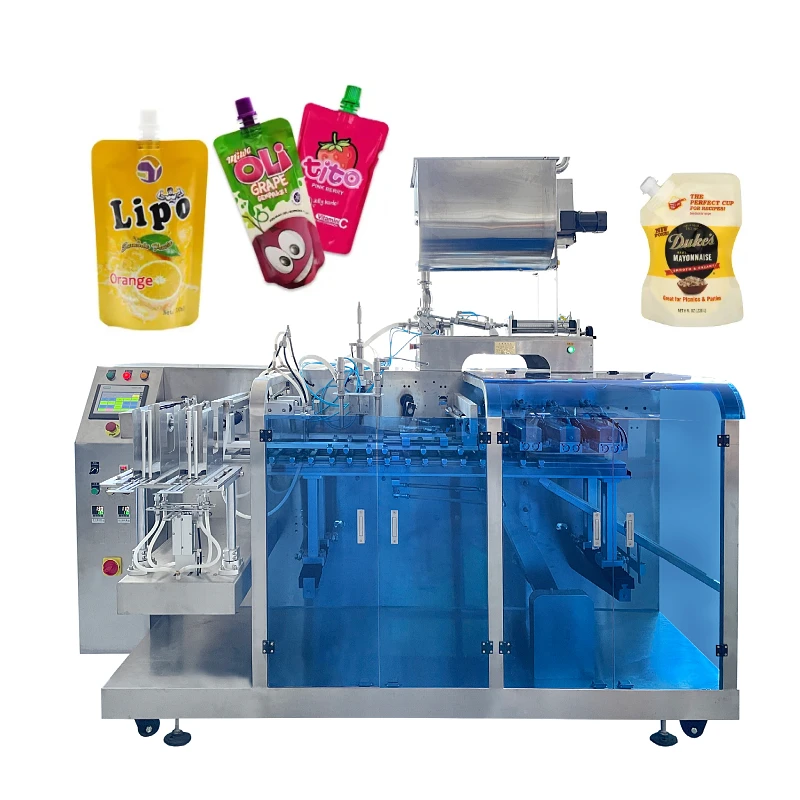 Stand up Pouch Fill Seal Packing Machine Liquid Juice Drinks Horizontal Multifunction Premade Bag Doypack Packing Machine