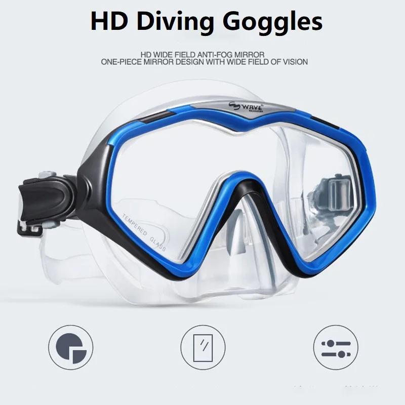 

Professional Snorkel Diving Mask and Snorkels Goggles Glasses Diving Swimming Easy Breath Tube Set Snorkel Mask Diving Equipment