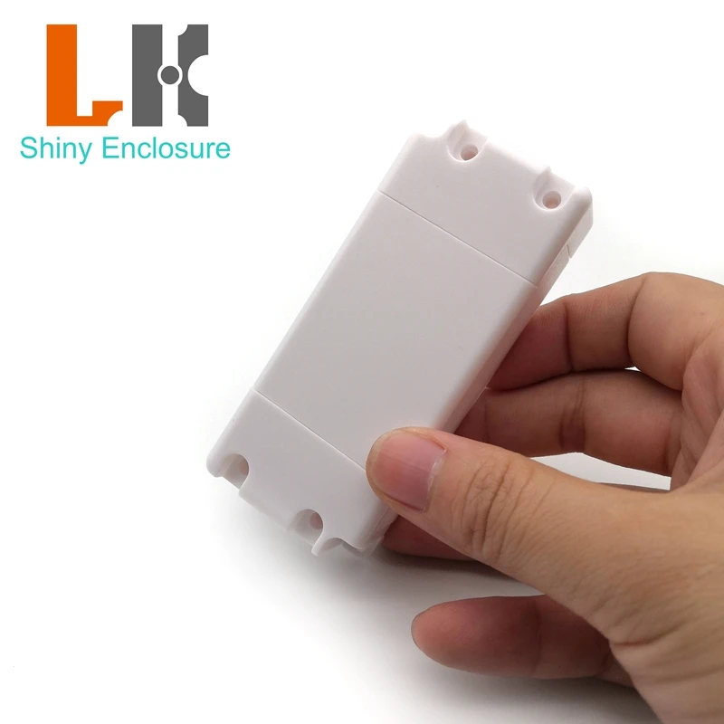 LK-LED26 5Pcs Witte Led Driver Plastic Behuizing Voeding Instrument Abs Project Outlet Junction Box 88x38x21mm