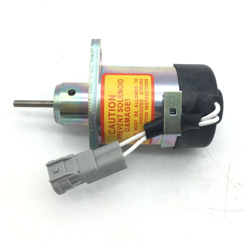 high quality Kubota V2607 V3307 12V fuel shut-off solenoid valve 1E369-60011 PS45CZ393 Excavator parts Stop Solenoid