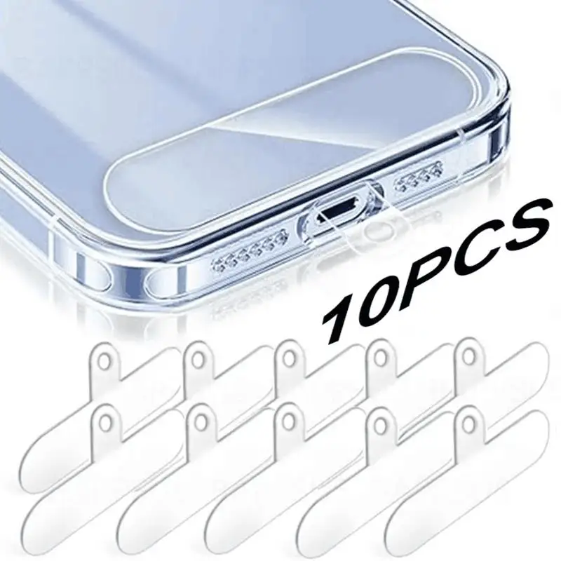 1/3/5Pcs Transparent Mobile Phone Anti-lost Lanyard Card Gasket Universal Detachable Phone Hanging Cord Strap Patch Tether Pad