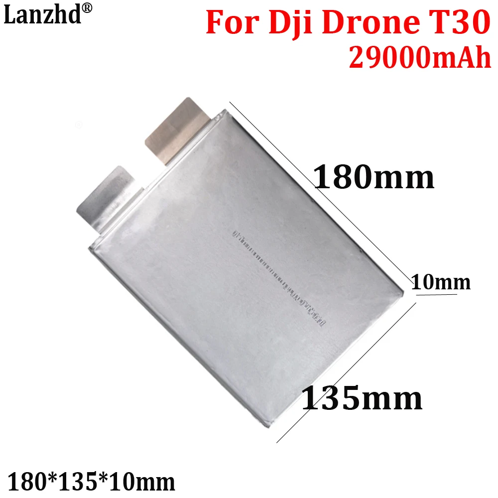 3.7V high rate rechargeable battery For Dji Agricultural drone T30 battery repair or replacement cell 29000mAh 180*135*10mm
