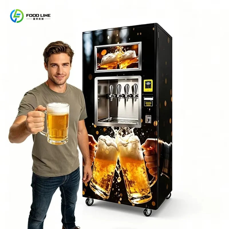 Hotel Bar Commercial Intelligent Beer Vending Machine 24 Hours Unattended Self-Service Beer Selling Shop