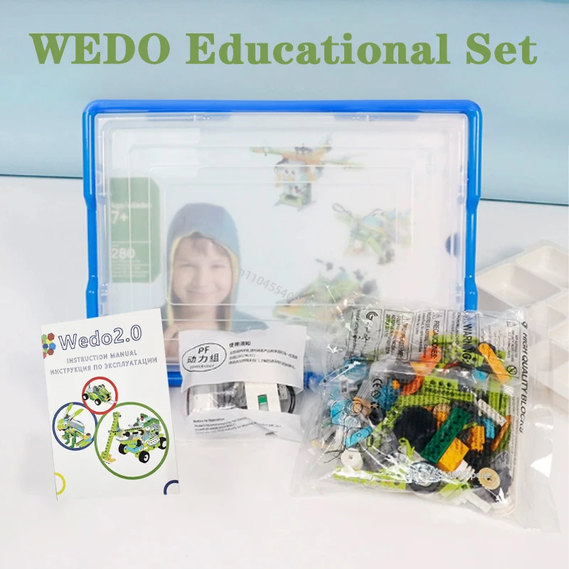 

НОВЫЙ технический образовательный набор WeDo 2.0 Core, строительные блоки для школьного образования, сделай сам, 45300, Scratch 3,0, детская игрушка, Рождественский подарок