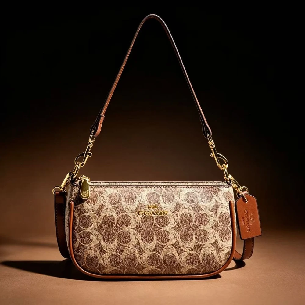 High End Women's Armpit Shoulder Bag, Classic Retro Women's Crossbody Handbag, Elegant Designer Suitable for Daily Leisure