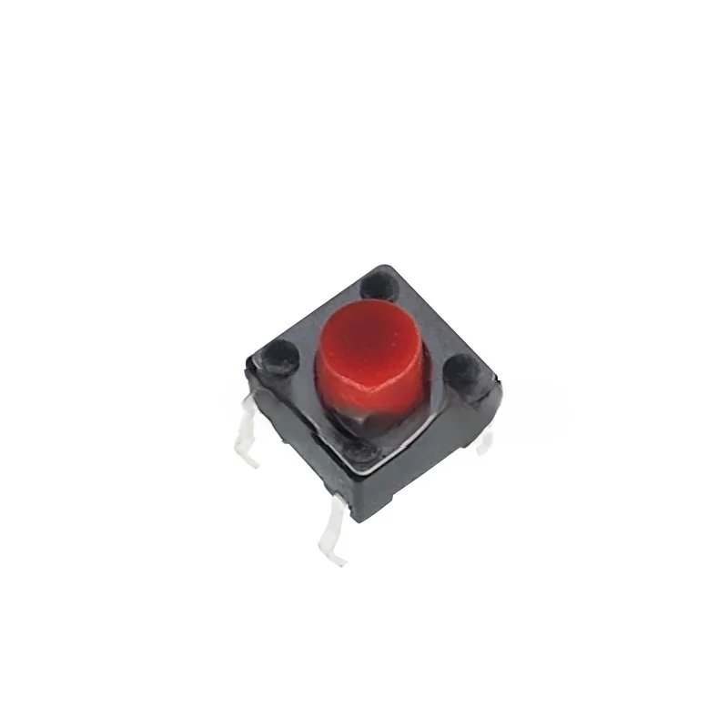 6*6*5 Red Direct Insert Tactile Switch Button Red Head 6X6X5 Red Pin Induction Cooker Switch