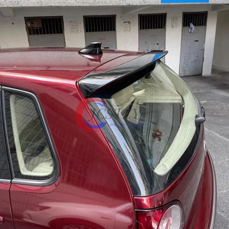 For VW Polo 4 MK4 9N 9N3 Car Rear Roof Spoiler 2003 To 2008 Wing Tuning Top SplitterTuning Exterior Auto Accessories