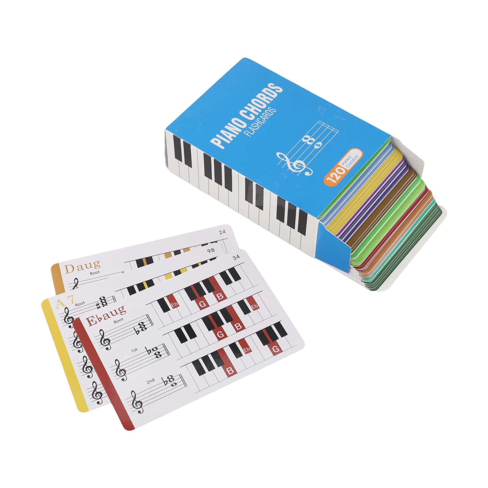 Piano Practice Colorful Piano Chord Flashcards Chord Practice Set Piano Inversions Included Beginner Piano Chords