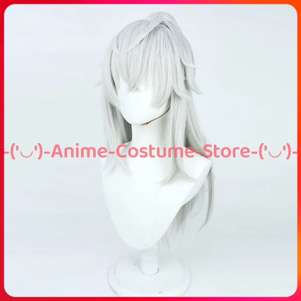 Honkai Star Rail Jing Yuan Cosplay Pruik Paardenstaart Spel Karakter Halloween Carnaval Feestkostuum Pruiken H-Bestendig Synthetisch Haar