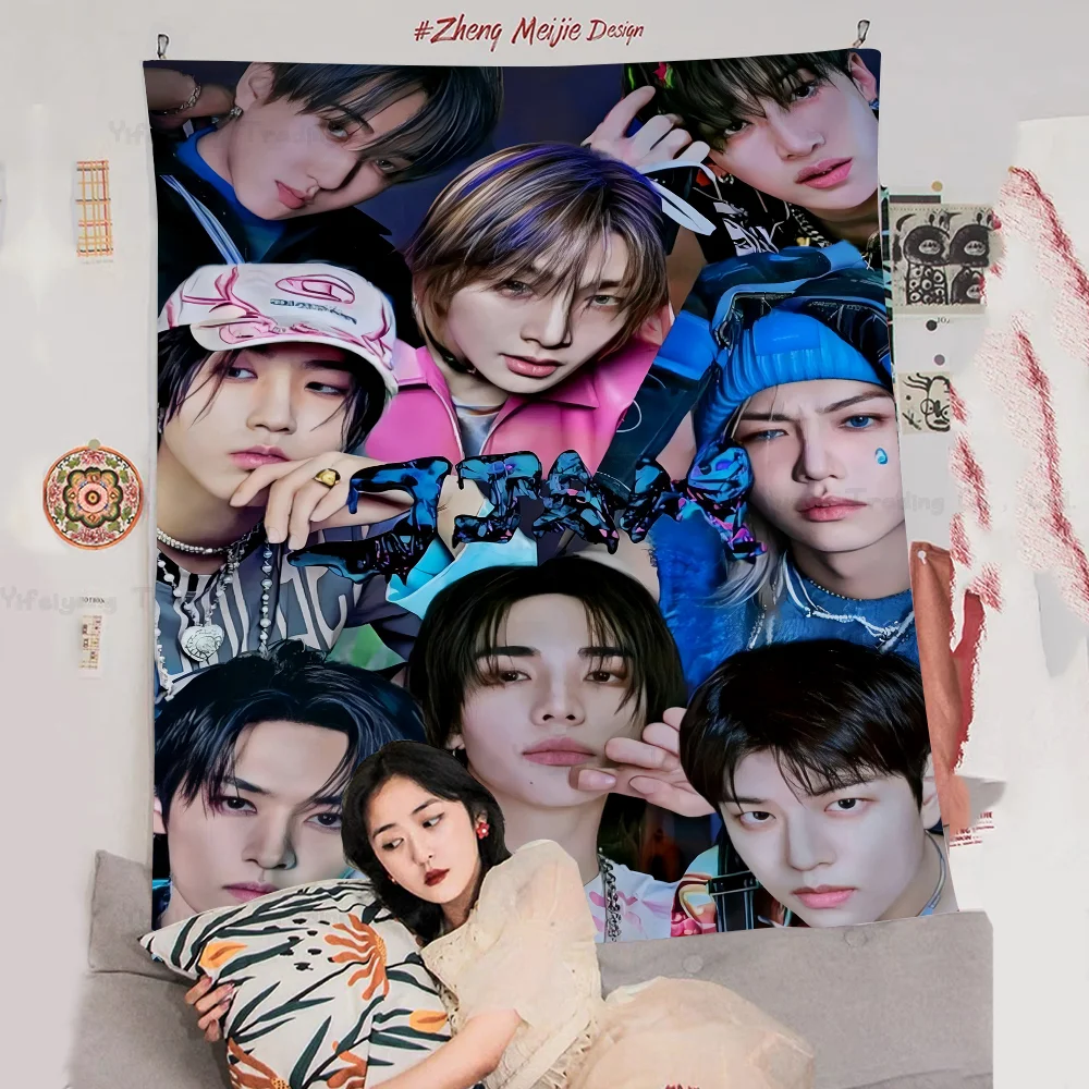 Kpop S-Stray Kids DIY Wall Tapestry Bohemian Wall Tapestries Mandala Home Decor