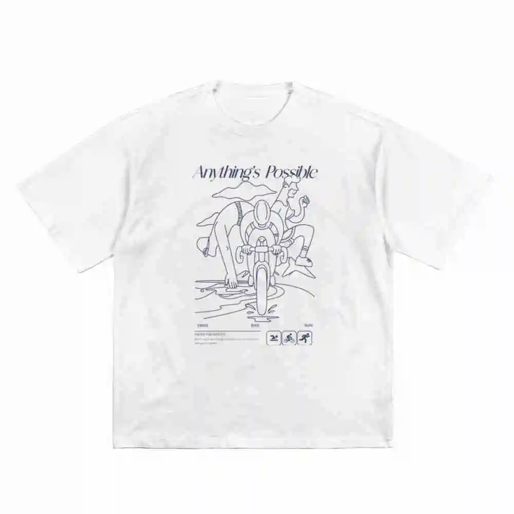 Anything Possible Triathlon Short Sleeve Tee 100% Cotton T-Shirt