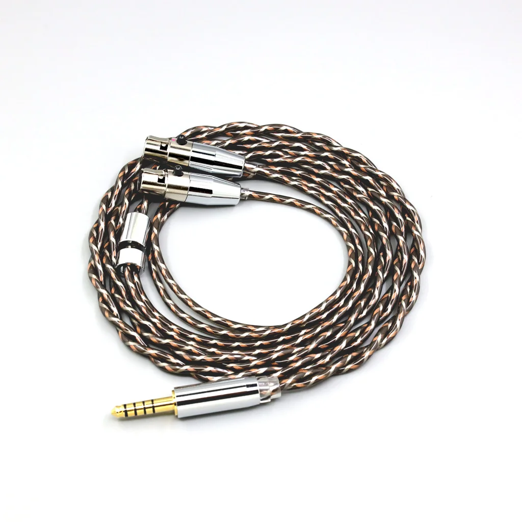 كابل سماعة أذن 7n OCC لـ Abyss AB 1266 Phi TC Dual Mini xlr 3 pin head(amame) TypeX 25AWG Litz 8882