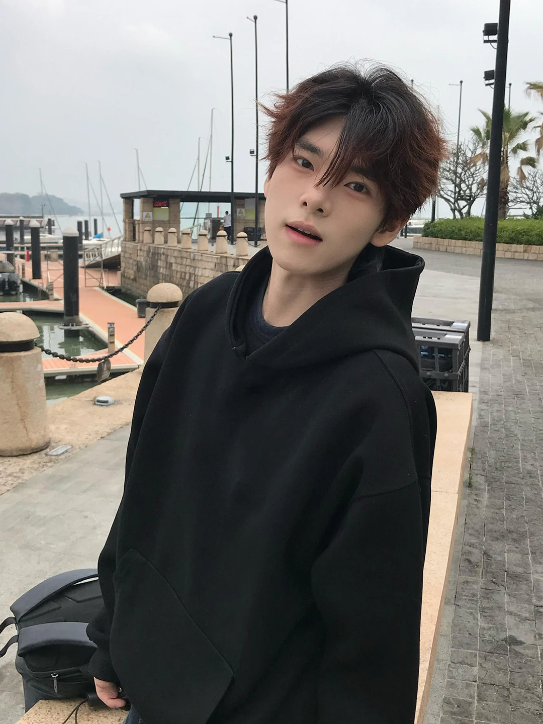 

Мужская молодежная толстовка оверсайз из плотной ткани, свободного кроя, в университетском стиле, с длинными рукавами, повседневная, осенняя одежда