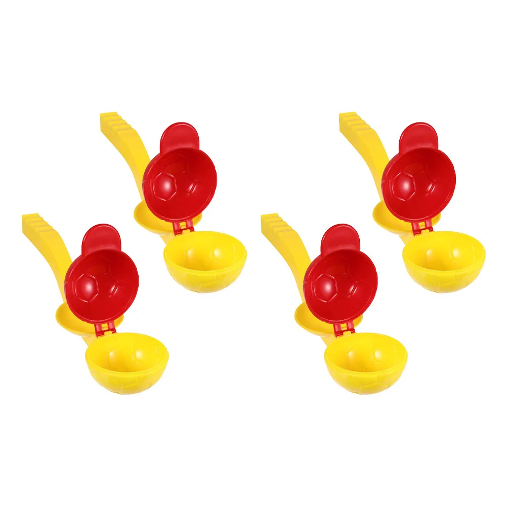 4pcs Snow Launcher Winter Outdoor Snow Random Color Clamp Throwing Tool Making Accessory Swimming Pool Plaything