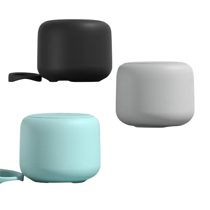 

5W for Bluetooth 5.0 Portable Speaker in Gray Silicone Waterproof Design