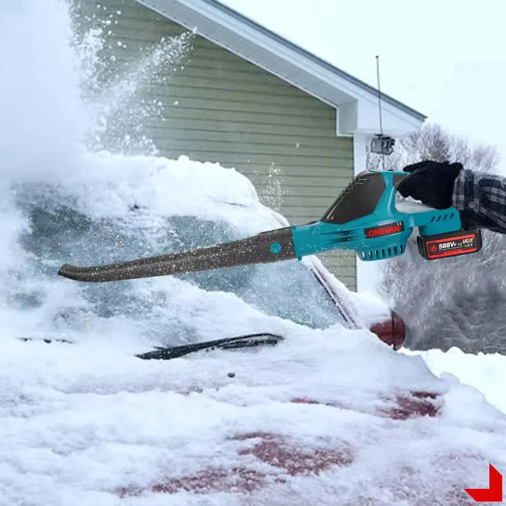 ONEVAN 5500W Brushless Electric Air Blower 46000rpm Cordless Leaf Dust Snow Blowing Power Tool For Makita 18V Battery Pin