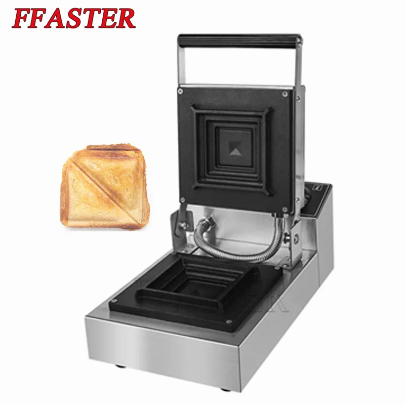 Hot Pressing Sandwich Machine Commercial Popcorn Wire Drawing Toaster Breakfast Machine Pressure Roaster