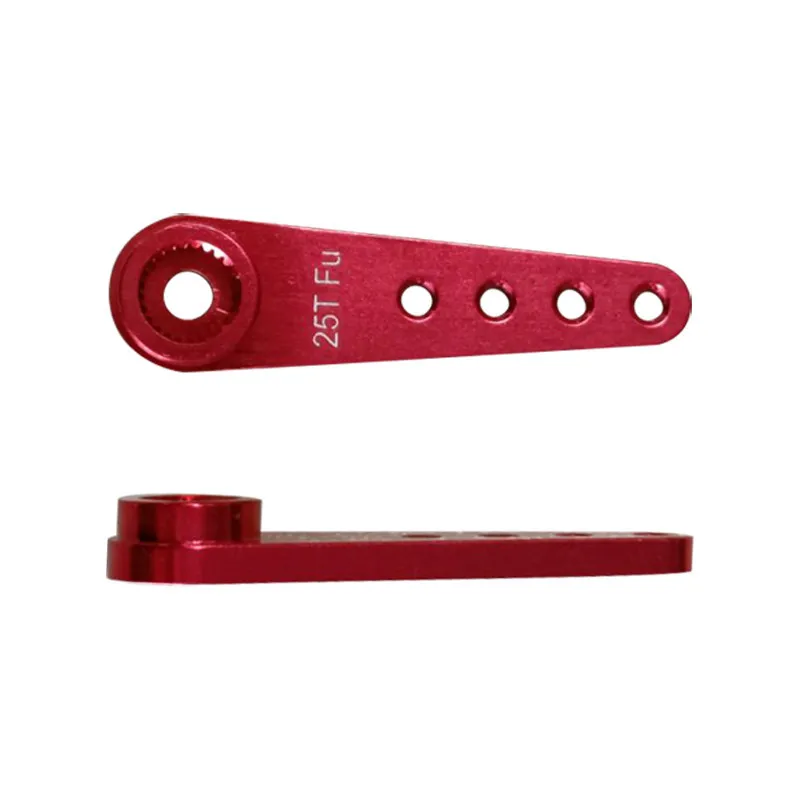 เซอร์โวฮอร์นโลหะ CNC XAERO 2 ชิ้น 23T/24T/25T แขนยาว 37 มม. สำหรับรถบังคับวิทยุ 1/10 เรือบังคับวิทยุ อุปกรณ์เสริม JR Hitec Futaba