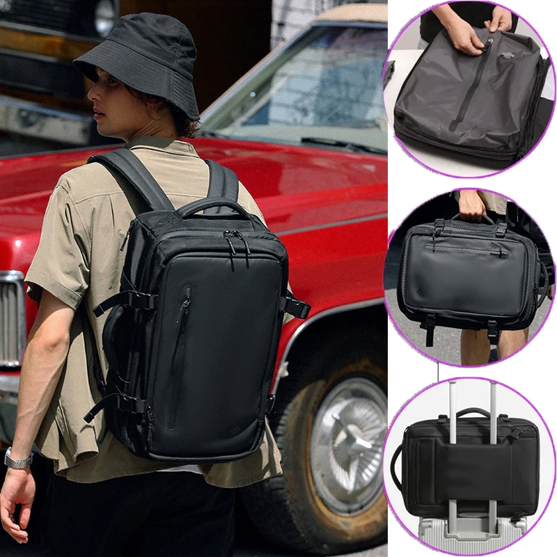 

Airback Expandable Airbag Backpac Men 60L Waterproof Laptop Business Bag Vacuum Compression Storage Travel Backpack Luggage Bag