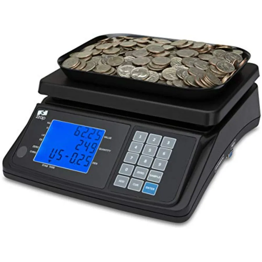 

Весы для подсчета монет для розничной и деловой торговли Высокоточная машина для взвешивания денежных валют с быстрой и точностью