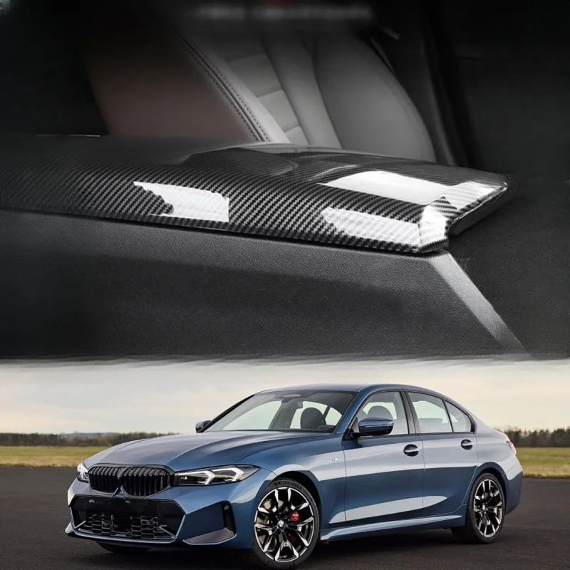 New Product For BMW 3 4 Series G20 G21 G22 M Car Accessories ABS Carbon Fibre Handrest Box Panel Decorative Cover