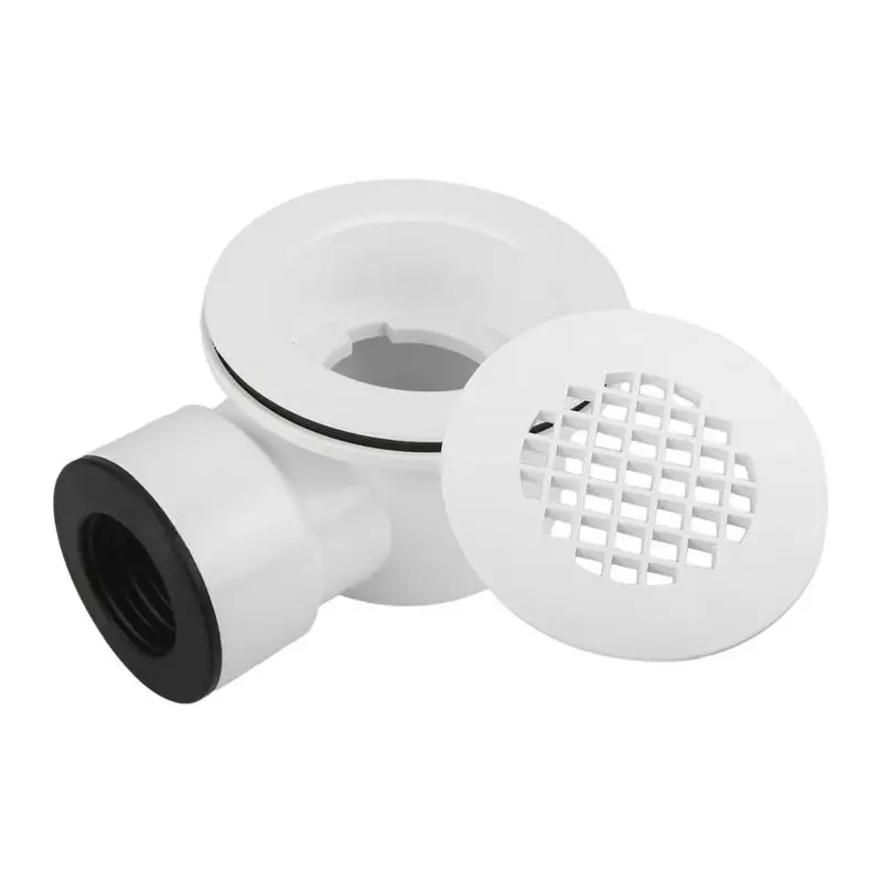 PVC Square Shower Drain Shower Drains Drain Strainers Good Sealing Durable Bathroom Sink & Bathtub Accessories