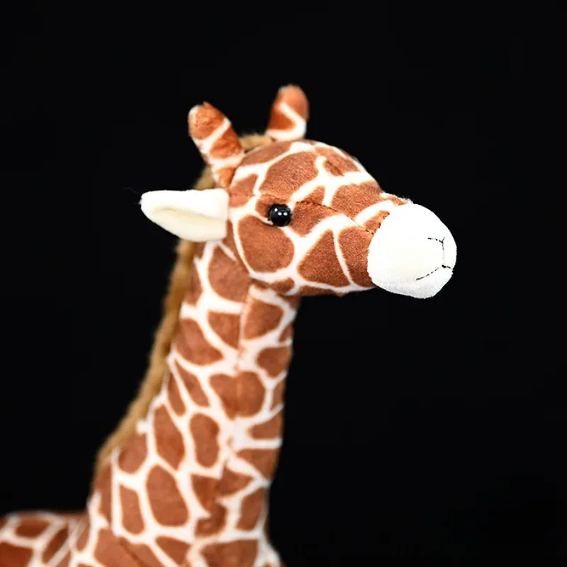 33cm Real Life Giraffe Plush Toys Cute Stuffed Animal Dolls Soft Simulation Giraffe Doll Birthday Gift Kids Toy Bedroom Decor