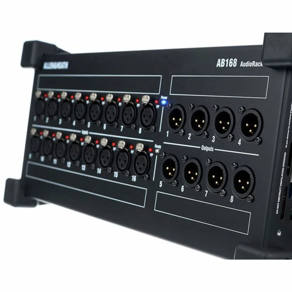 Allen & Heath AB168 16 XLR Inputs 8 XLR Outputs Digital Stage Box For Qu / Avantis / SQ Mixing Systems