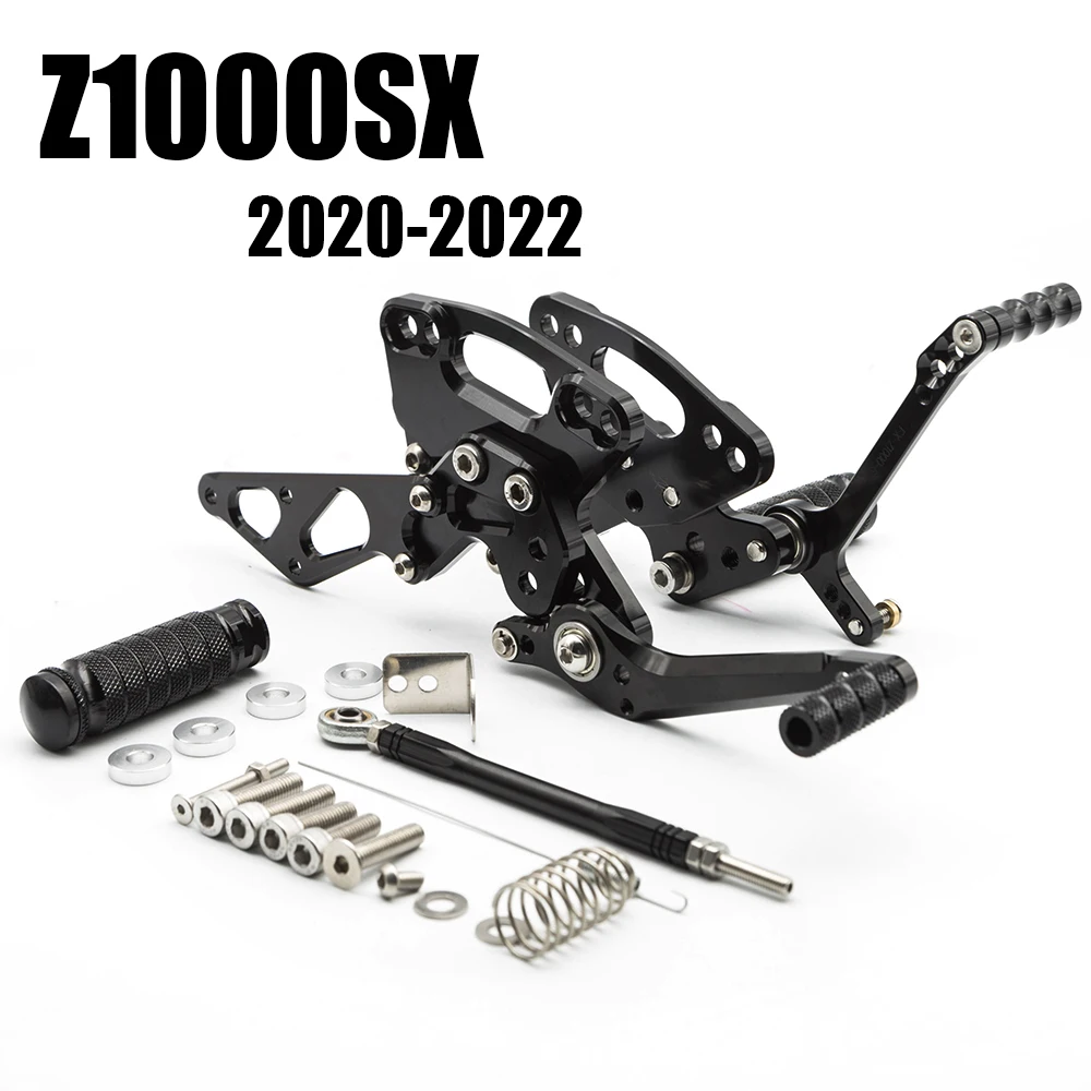 For Kawasaki Z1000SX Z1000 SX Z 1000SX 2020 2021 2022 Motorcycle Rearset Footpeg Adjustable Footrest Rear Set Pedal Foot Pegs