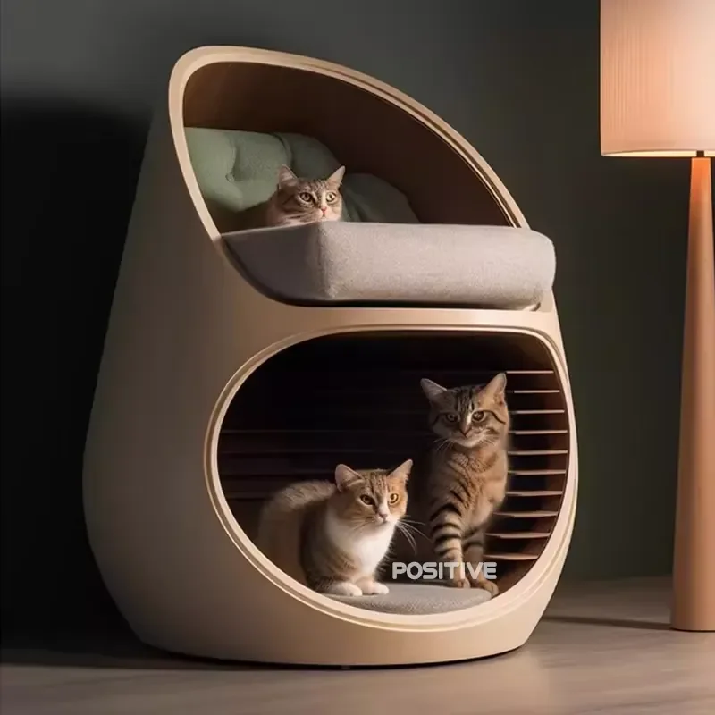 Modern Popular Household Pet Cat Nest Side Table Minimalist Creative Design Semi-Enclosed Cat House Side Table LD-055
