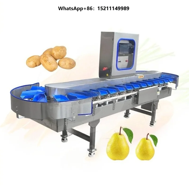 Auto Papaya Olive Live Crab Seafood Snail Weight Sort Grade Machine Fruit and Vegetable Grader