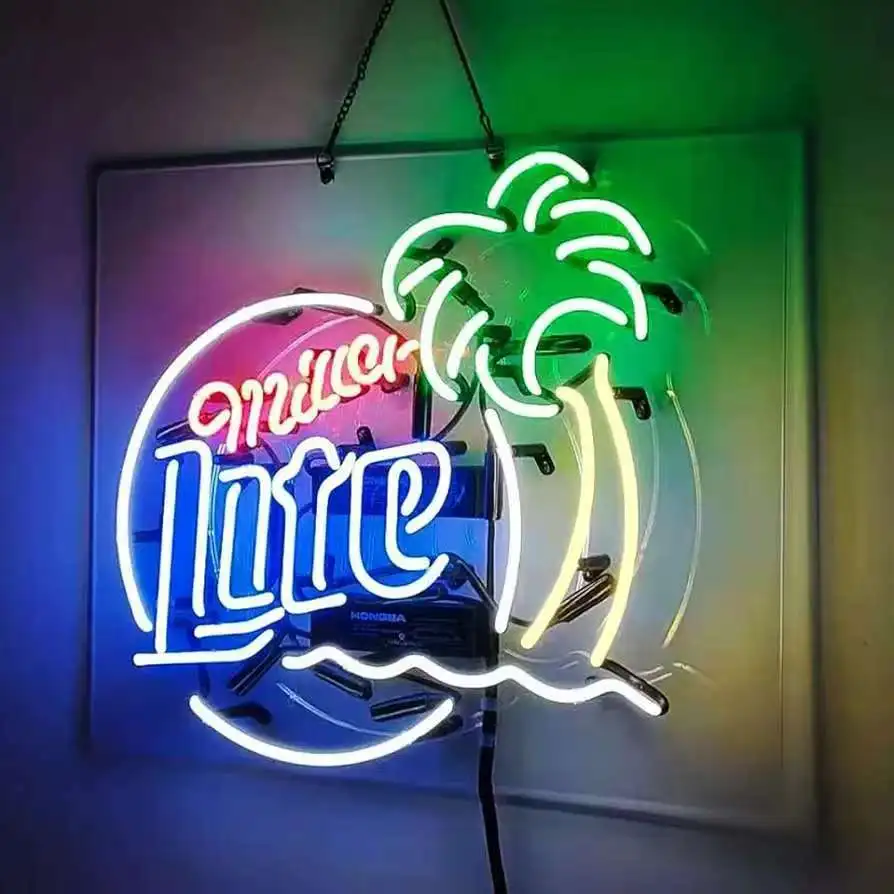 Drop Shipping Personalizzato LED Neon Light Sign Design gratuito per interni Forma rettangolare-per camera da letto Festa di compleanno Decorazioni per la casa