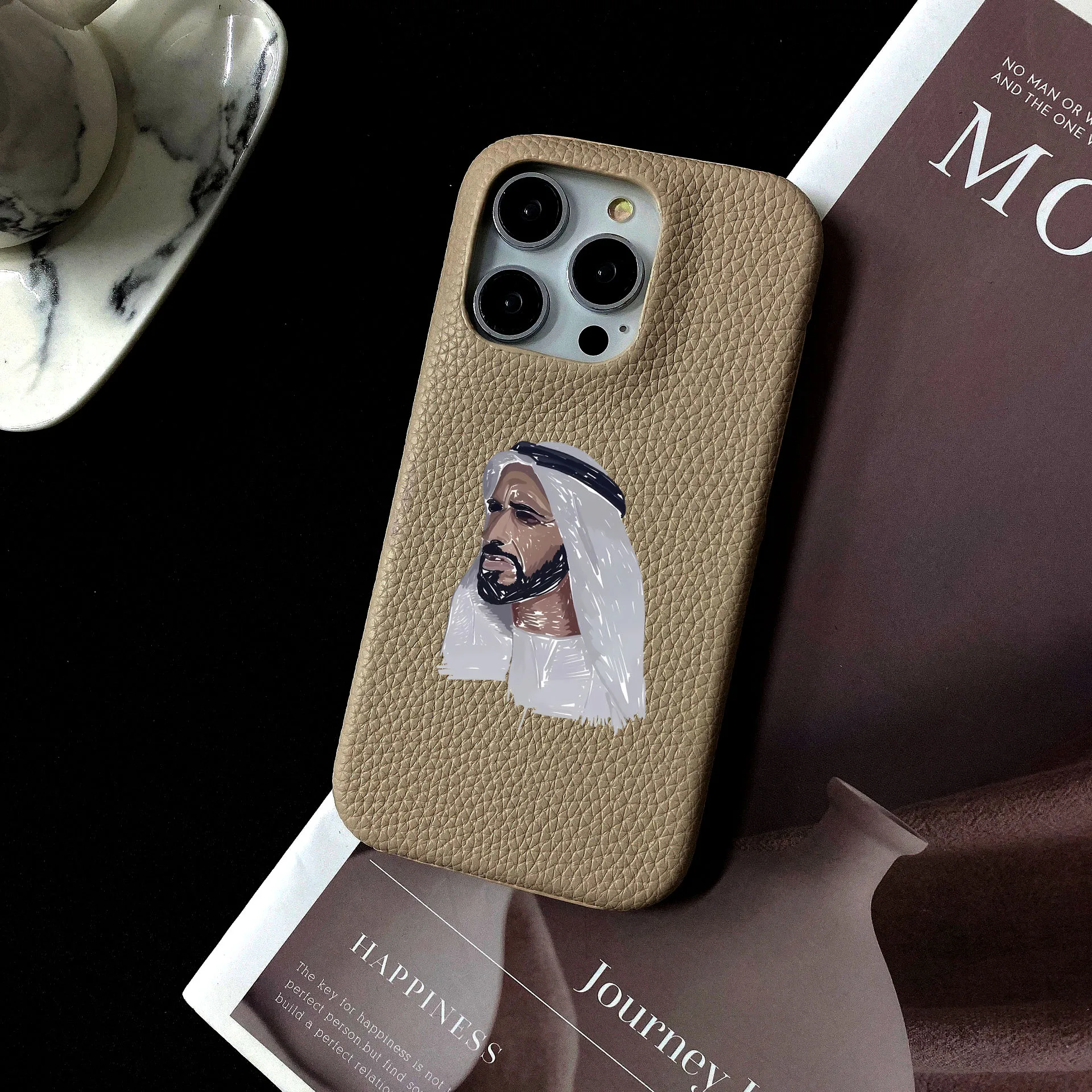 Personalised inevitable Initial kafr letters name Leather Case for iphone 11 12 14 13 15 Pro Max 16 14Plus Luxury Hard Covers