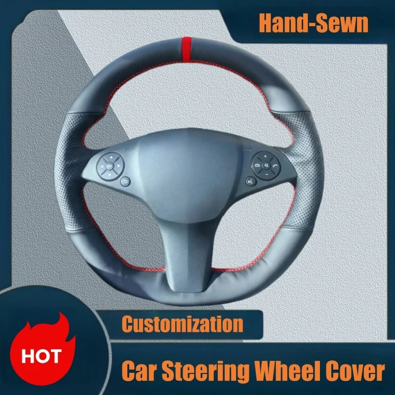 Car Steering Wheel Cover For Mercedes Benz C180 C200 C350 C300 CLS 280 300 350 500 GLK Customized Non-Slip Steering Wheel Braid