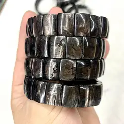 Natural Hypersthene Stone Beads Bracelet Gemstone Jewelry Bangle For Women For Men For Gift Wholesale !