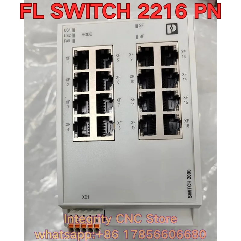 Second-hand FL SWITCH 2216 PN industrial switch function test is normal 1044029
