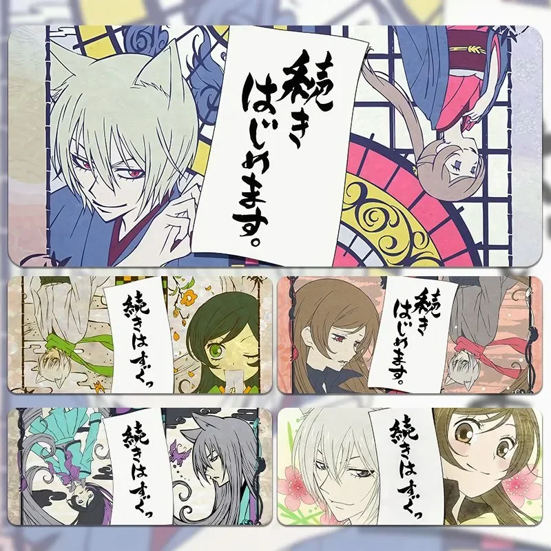 

XXL Cute Japanese Anime Girl Mouse Pad - Cartoon Rubber Gaming Surface for Couples, Kawaii Dorm Desk Mat with Keyboard Area