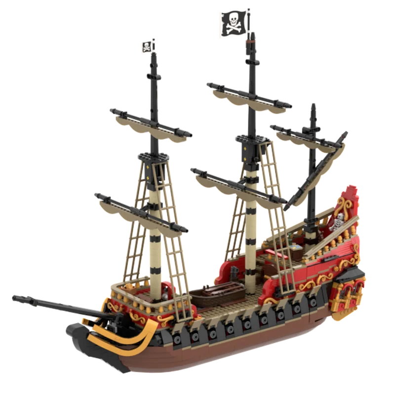 

Модель парусника (альтернативная сборка MOC), классическая модель морского судна для взрослых коллекционеров и демонстрации