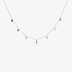 VEWANT 925 Sterling Silver Color Zircon Long Chain Necklace Luxury 2024 Fine Luxury Rock Punk Party Birthday Gift Jewelry