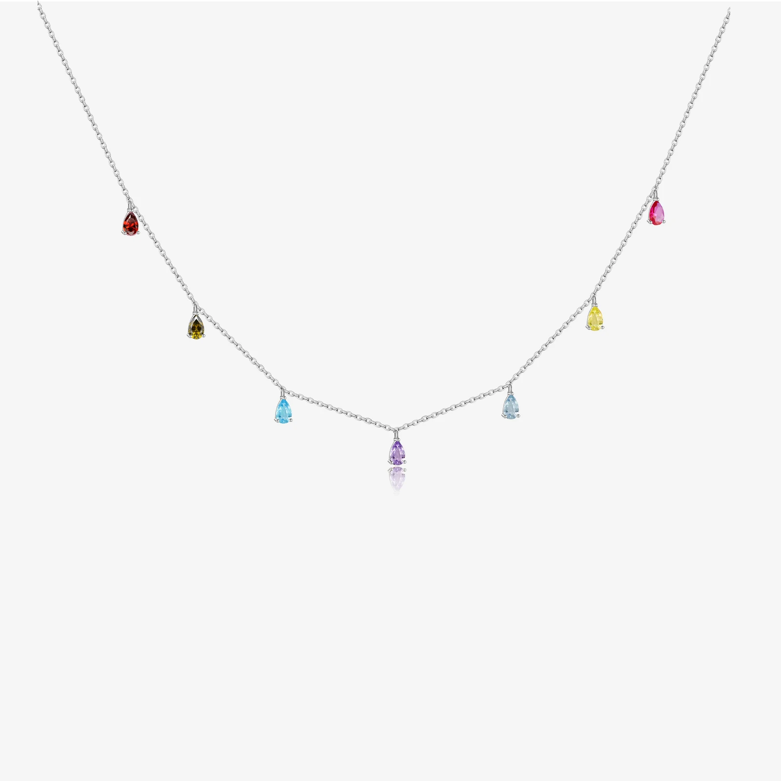 VEWANT 925 Sterling Silver Color Zircon Long Chain Necklace Luxury 2024 Fine Luxury Rock Punk Party Birthday Gift Jewelry