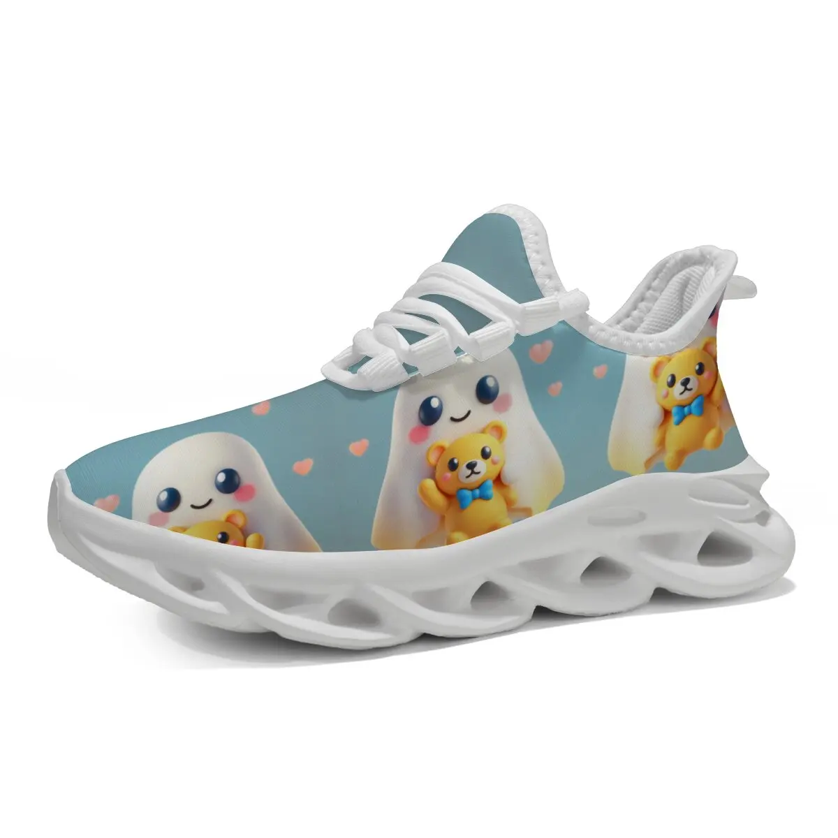 

Kids Spring Sneakers School Casual Shoes Outdoor Breathable Running Shoes Light Soft Non-slip Children Cartoon Printing Shoe