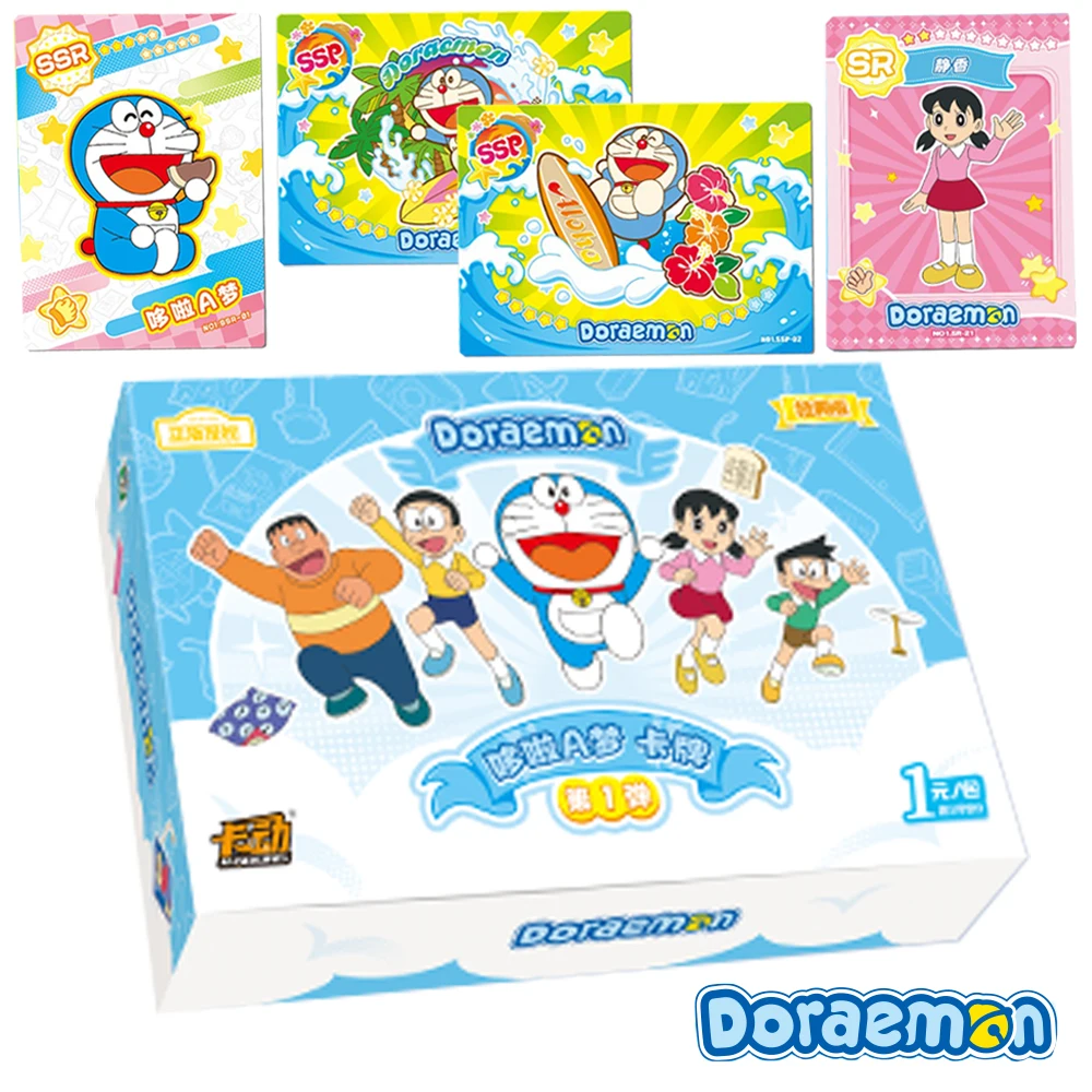 Оригинальная карта Doraemon для детей, научная фантастика, забавное аниме, Nobita Dorami, редкая ограниченная игровая коллекция, карточные игрушки для семьи
